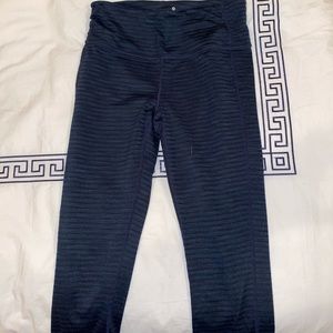 Athleta leggings navy herringbone